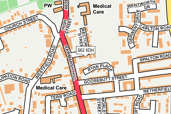 S62 6DH map - OS OpenMap – Local (Ordnance Survey) S62 6DH map - OS OpenMap – Local (Ordnance Survey)