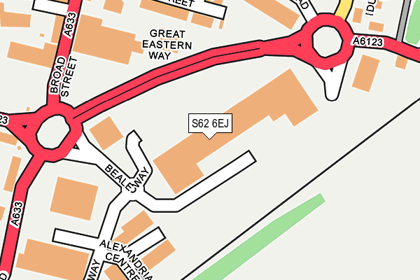 S62 6EJ map - OS OpenMap – Local (Ordnance Survey) S62 6EJ map - OS OpenMap – Local (Ordnance Survey)