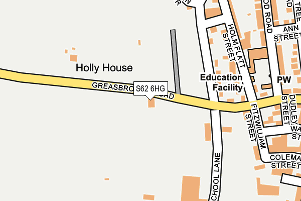 S62 6HG map - OS OpenMap – Local (Ordnance Survey) S62 6HG map - OS OpenMap – Local (Ordnance Survey)