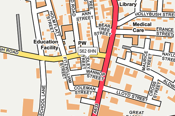 S62 6HN map - OS OpenMap – Local (Ordnance Survey) S62 6HN map - OS OpenMap – Local (Ordnance Survey)