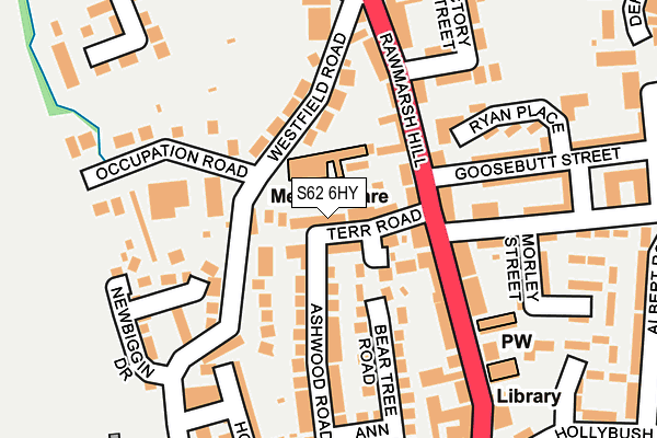 S62 6HY map - OS OpenMap – Local (Ordnance Survey) S62 6HY map - OS OpenMap – Local (Ordnance Survey)