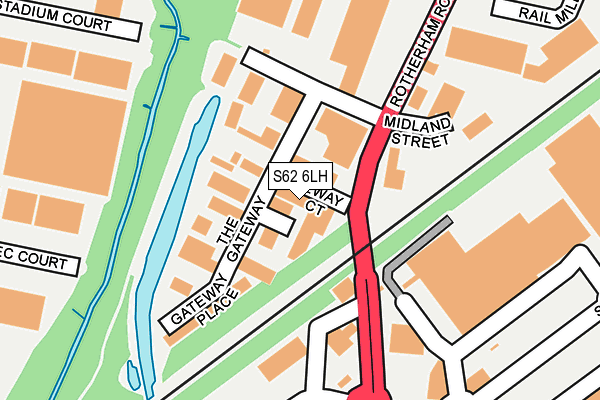 S62 6LH map - OS OpenMap – Local (Ordnance Survey) S62 6LH map - OS OpenMap – Local (Ordnance Survey)