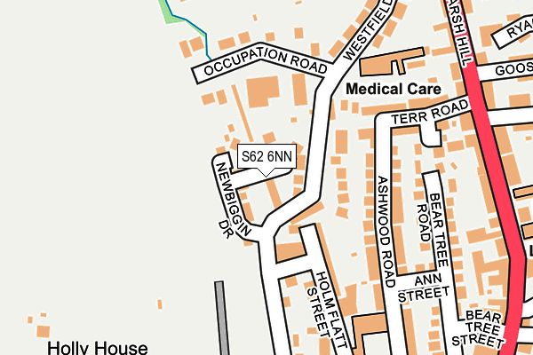 S62 6NN map - OS OpenMap – Local (Ordnance Survey) S62 6NN map - OS OpenMap – Local (Ordnance Survey)