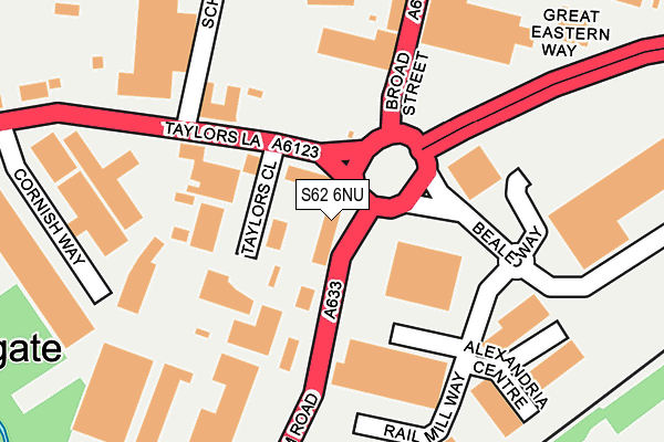 S62 6NU map - OS OpenMap – Local (Ordnance Survey) S62 6NU map - OS OpenMap – Local (Ordnance Survey)