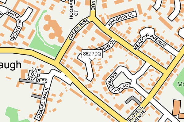S62 7DQ map - OS OpenMap – Local (Ordnance Survey)
