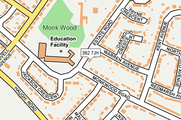 S62 7JH map - OS OpenMap – Local (Ordnance Survey) S62 7JH map - OS OpenMap – Local (Ordnance Survey)