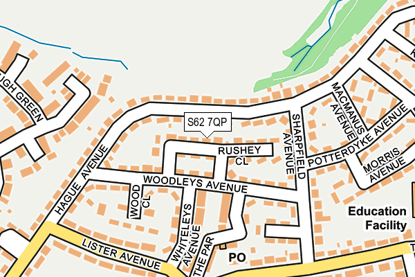 S62 7QP map - OS OpenMap – Local (Ordnance Survey) S62 7QP map - OS OpenMap – Local (Ordnance Survey)