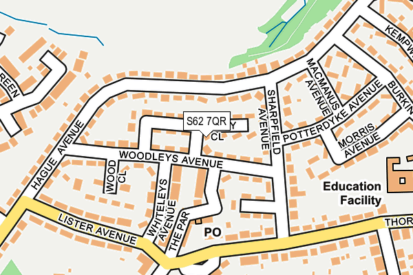 S62 7QR map - OS OpenMap – Local (Ordnance Survey) S62 7QR map - OS OpenMap – Local (Ordnance Survey)