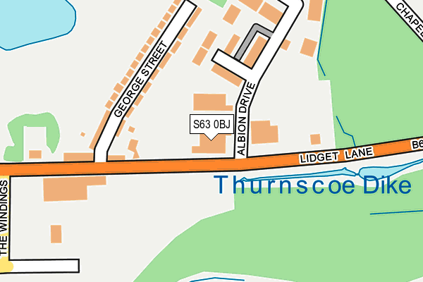 S63 0BJ map - OS OpenMap – Local (Ordnance Survey) S63 0BJ map - OS OpenMap – Local (Ordnance Survey)