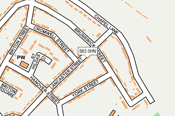 S63 0HN map - OS OpenMap – Local (Ordnance Survey) S63 0HN map - OS OpenMap – Local (Ordnance Survey)