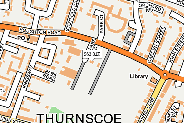 S63 0JZ map - OS OpenMap – Local (Ordnance Survey) S63 0JZ map - OS OpenMap – Local (Ordnance Survey)