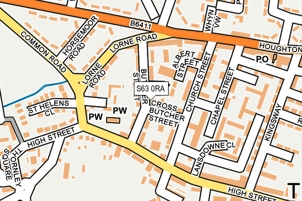 S63 0RA map - OS OpenMap – Local (Ordnance Survey) S63 0RA map - OS OpenMap – Local (Ordnance Survey)