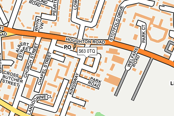 S63 0TQ map - OS OpenMap – Local (Ordnance Survey) S63 0TQ map - OS OpenMap – Local (Ordnance Survey)