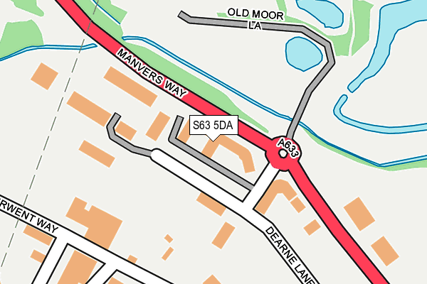 S63 5DA map - OS OpenMap – Local (Ordnance Survey) S63 5DA map - OS OpenMap – Local (Ordnance Survey)