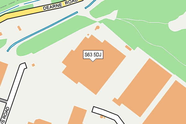 S63 5DJ map - OS OpenMap – Local (Ordnance Survey) S63 5DJ map - OS OpenMap – Local (Ordnance Survey)