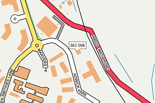 S63 5NB map - OS OpenMap – Local (Ordnance Survey) S63 5NB map - OS OpenMap – Local (Ordnance Survey)