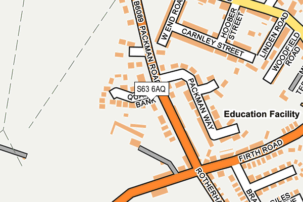 S63 6AQ map - OS OpenMap – Local (Ordnance Survey) S63 6AQ map - OS OpenMap – Local (Ordnance Survey)