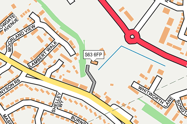 S63 6FP map - OS OpenMap – Local (Ordnance Survey) S63 6FP map - OS OpenMap – Local (Ordnance Survey)