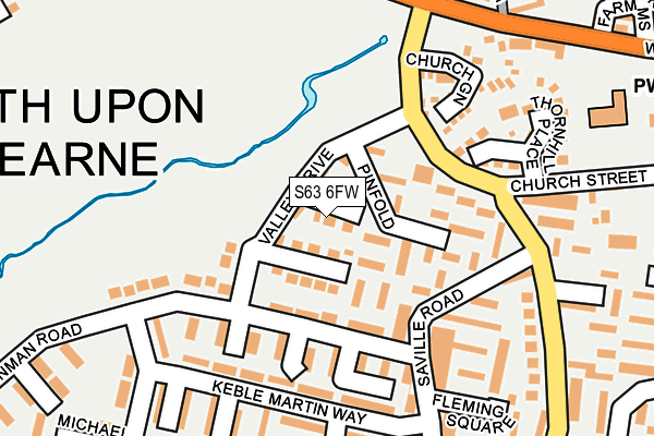 S63 6FW map - OS OpenMap – Local (Ordnance Survey) S63 6FW map - OS OpenMap – Local (Ordnance Survey)