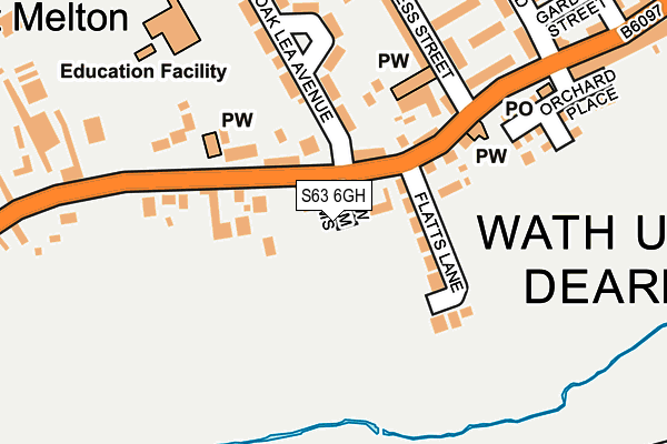 S63 6GH map - OS OpenMap – Local (Ordnance Survey) S63 6GH map - OS OpenMap – Local (Ordnance Survey)