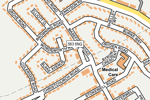 S63 6NQ map - OS OpenMap – Local (Ordnance Survey) S63 6NQ map - OS OpenMap – Local (Ordnance Survey)