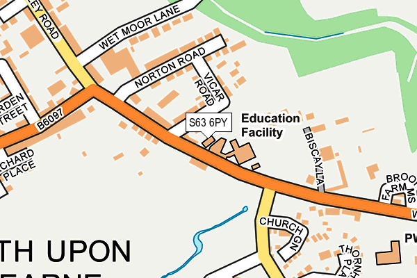 S63 6PY map - OS OpenMap – Local (Ordnance Survey) S63 6PY map - OS OpenMap – Local (Ordnance Survey)