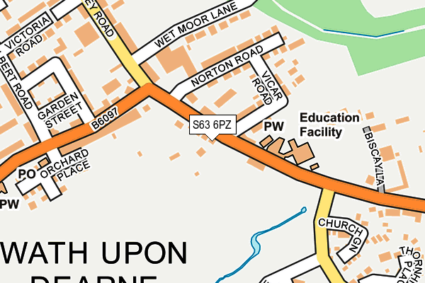 S63 6PZ map - OS OpenMap – Local (Ordnance Survey) S63 6PZ map - OS OpenMap – Local (Ordnance Survey)
