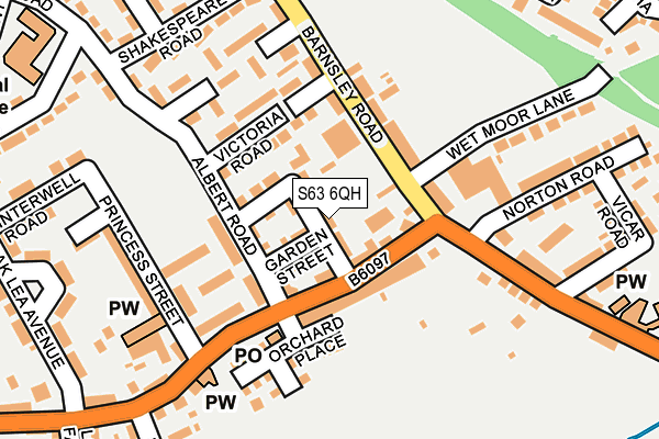 S63 6QH map - OS OpenMap – Local (Ordnance Survey) S63 6QH map - OS OpenMap – Local (Ordnance Survey)