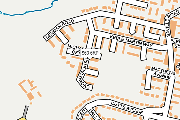 S63 6RP map - OS OpenMap – Local (Ordnance Survey) S63 6RP map - OS OpenMap – Local (Ordnance Survey)
