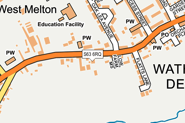 S63 6RQ map - OS OpenMap – Local (Ordnance Survey) S63 6RQ map - OS OpenMap – Local (Ordnance Survey)