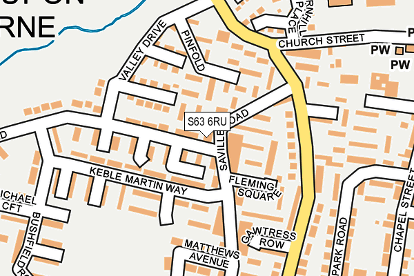 S63 6RU map - OS OpenMap – Local (Ordnance Survey) S63 6RU map - OS OpenMap – Local (Ordnance Survey)