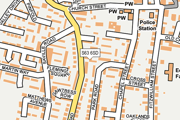 S63 6SD map - OS OpenMap – Local (Ordnance Survey) S63 6SD map - OS OpenMap – Local (Ordnance Survey)