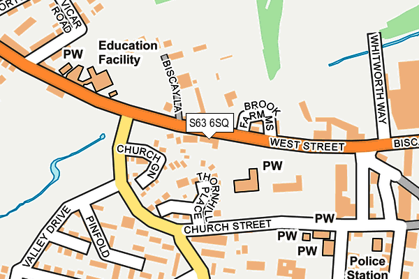S63 6SQ map - OS OpenMap – Local (Ordnance Survey) S63 6SQ map - OS OpenMap – Local (Ordnance Survey)