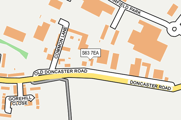 S63 7EA map - OS OpenMap – Local (Ordnance Survey) S63 7EA map - OS OpenMap – Local (Ordnance Survey)