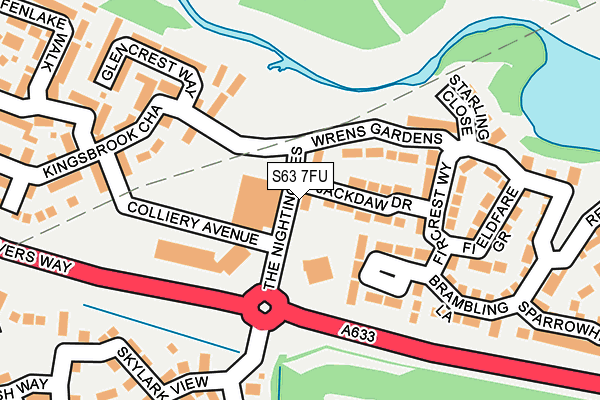 S63 7FU map - OS OpenMap – Local (Ordnance Survey) S63 7FU map - OS OpenMap – Local (Ordnance Survey)