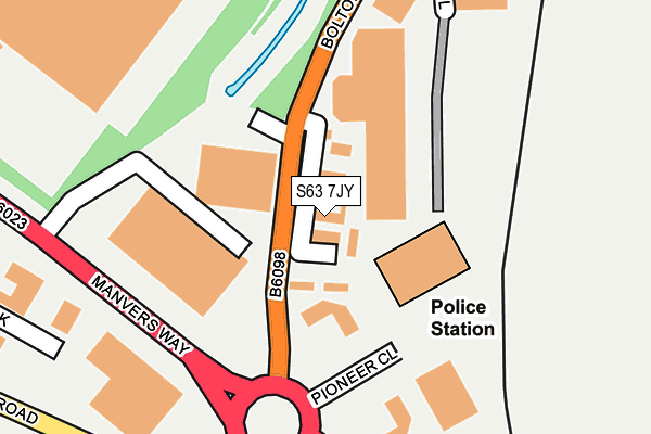 S63 7JY map - OS OpenMap – Local (Ordnance Survey) S63 7JY map - OS OpenMap – Local (Ordnance Survey)