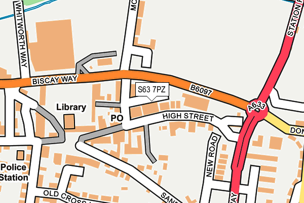 S63 7PZ map - OS OpenMap – Local (Ordnance Survey) S63 7PZ map - OS OpenMap – Local (Ordnance Survey)