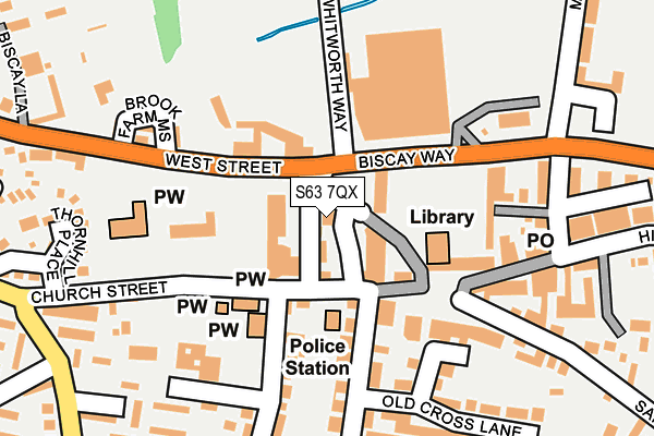 S63 7QX map - OS OpenMap – Local (Ordnance Survey) S63 7QX map - OS OpenMap – Local (Ordnance Survey)