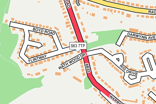 S63 7TP map - OS OpenMap – Local (Ordnance Survey) S63 7TP map - OS OpenMap – Local (Ordnance Survey)