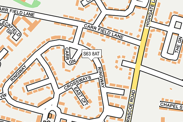 S63 8AT map - OS OpenMap – Local (Ordnance Survey) S63 8AT map - OS OpenMap – Local (Ordnance Survey)