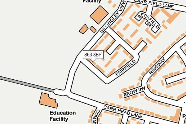 S63 8BP map - OS OpenMap – Local (Ordnance Survey) S63 8BP map - OS OpenMap – Local (Ordnance Survey)