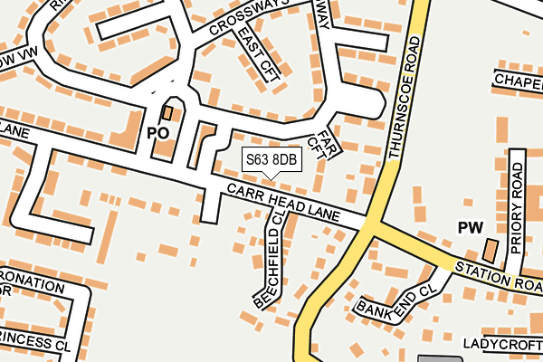 S63 8DB map - OS OpenMap – Local (Ordnance Survey) S63 8DB map - OS OpenMap – Local (Ordnance Survey)