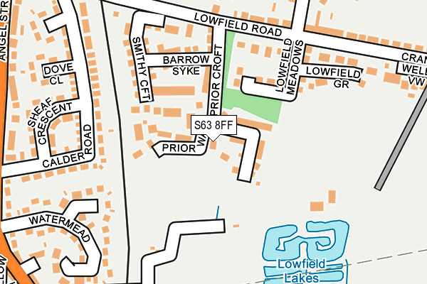 S63 8FF map - OS OpenMap – Local (Ordnance Survey) S63 8FF map - OS OpenMap – Local (Ordnance Survey)