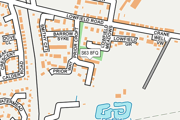 S63 8FQ map - OS OpenMap – Local (Ordnance Survey) S63 8FQ map - OS OpenMap – Local (Ordnance Survey)