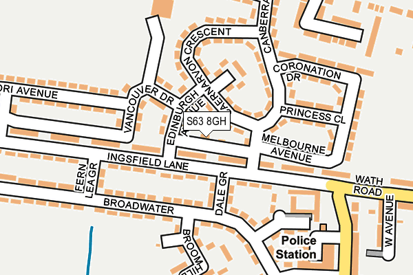 S63 8GH map - OS OpenMap – Local (Ordnance Survey) S63 8GH map - OS OpenMap – Local (Ordnance Survey)