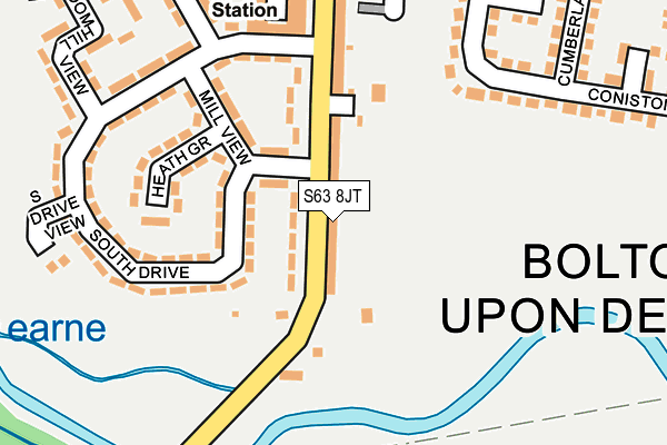 S63 8JT map - OS OpenMap – Local (Ordnance Survey) S63 8JT map - OS OpenMap – Local (Ordnance Survey)