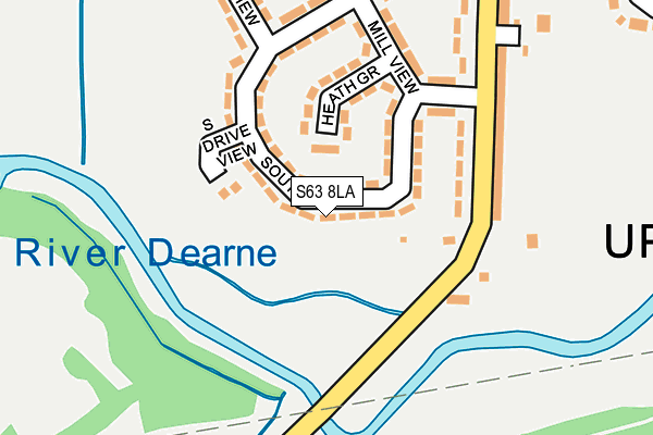 S63 8LA map - OS OpenMap – Local (Ordnance Survey) S63 8LA map - OS OpenMap – Local (Ordnance Survey)