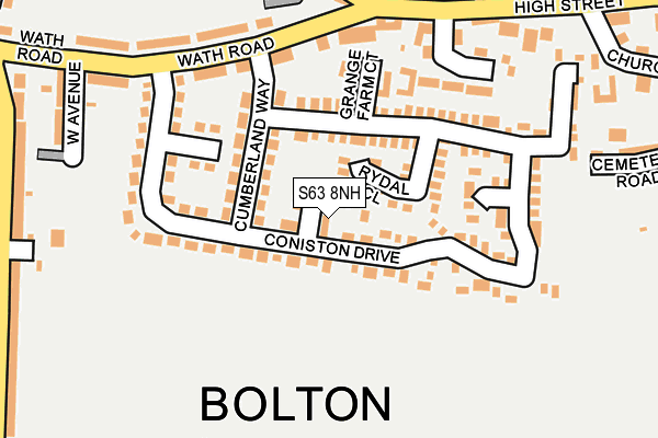 S63 8NH map - OS OpenMap – Local (Ordnance Survey) S63 8NH map - OS OpenMap – Local (Ordnance Survey)