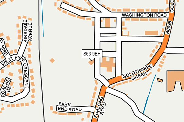 S63 9EH map - OS OpenMap – Local (Ordnance Survey) S63 9EH map - OS OpenMap – Local (Ordnance Survey)