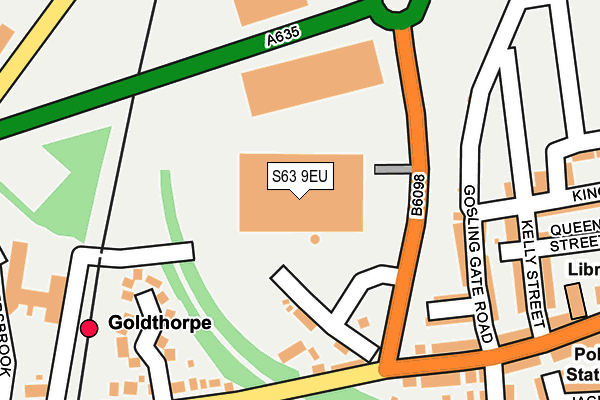 S63 9EU map - OS OpenMap – Local (Ordnance Survey) S63 9EU map - OS OpenMap – Local (Ordnance Survey)